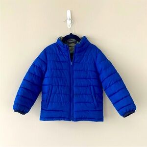 GAP Reversible Coat Blue/Camo 4T